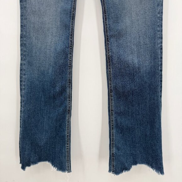 rag & bone Nina High-Rise Ankle Flare Jeans Women’s Size 25 Raw Hem - Picture 3 of 13